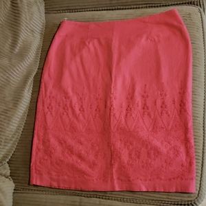 Bandolino Embroidered Salmon Skirt (0200) 💥